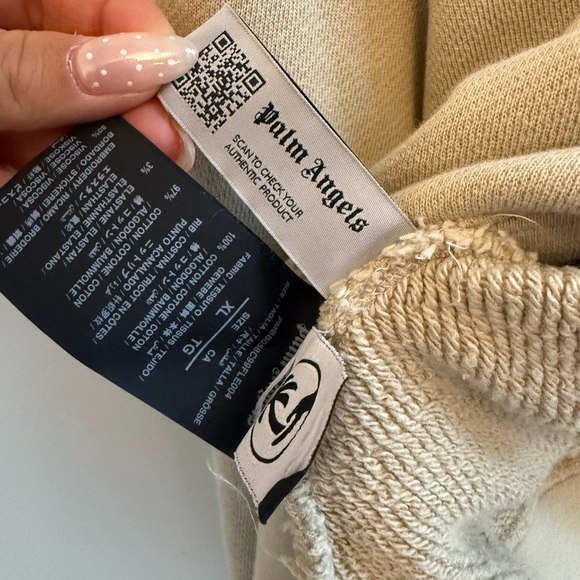 Palm Angels Broken Palm Hoodie Tan - Picture 5 of 5